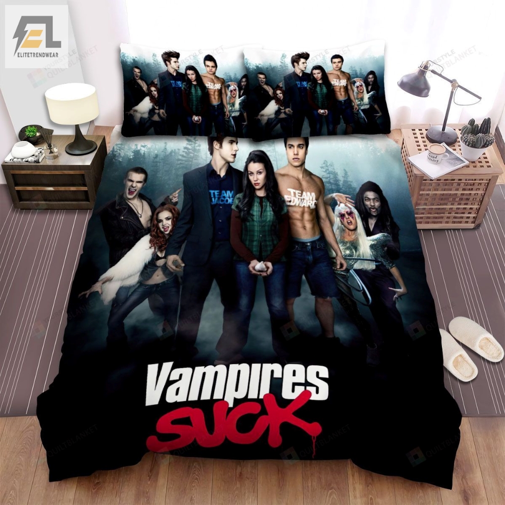 Vampires Suck Movie Poster I Photo Bed Sheets Spread Comforter Duvet Cover Bedding Sets 