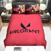 Valorant Agent Phoenix Quote You Wanna Play Artwork Bed Sheets Spread Duvet Cover Bedding Sets elitetrendwear 1