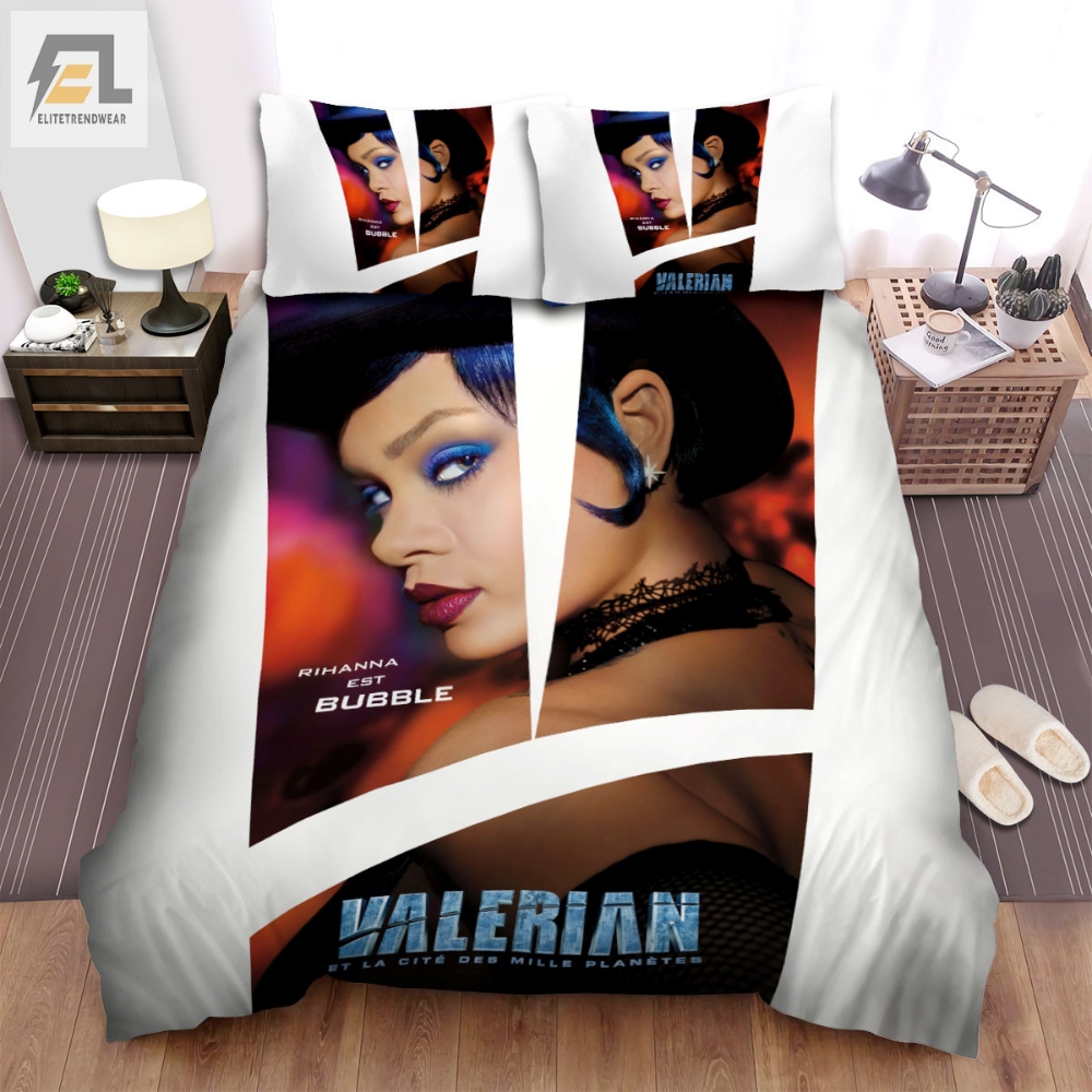 Valerian And The City Of A Thousand Planets 2017 Movie Rihana Est Bubble Poster Bed Sheets Spread Comforter Duvet Cover Bedding Sets 