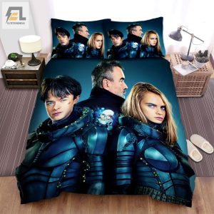 Valerian And The City Of A Thousand Planets 2017 Movie Poster I Bed Sheets Spread Comforter Duvet Cover Bedding Sets elitetrendwear 1 1