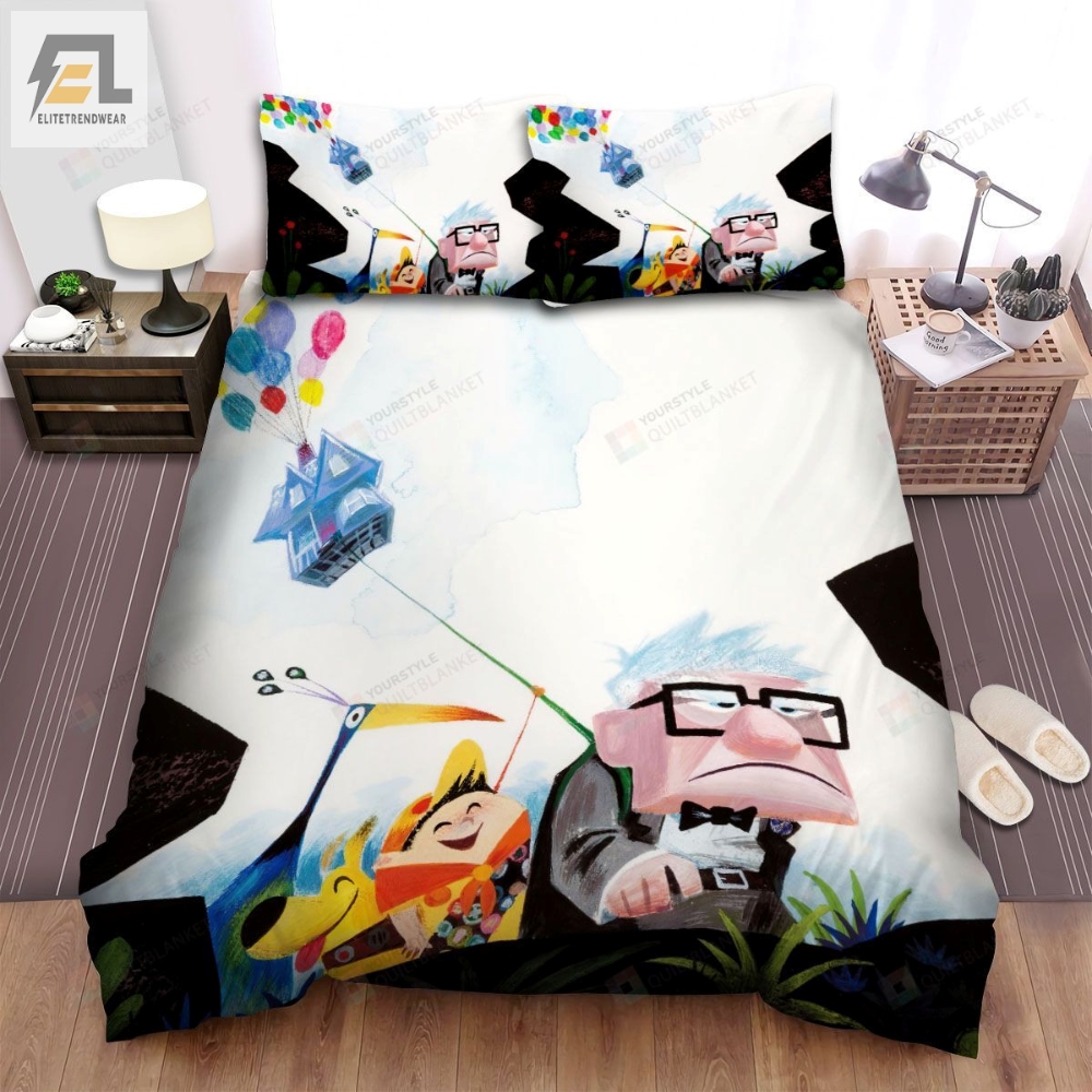Up Movie Color Painting Photo Bed Sheets Spread Comforter Duvet Cover Bedding Sets 