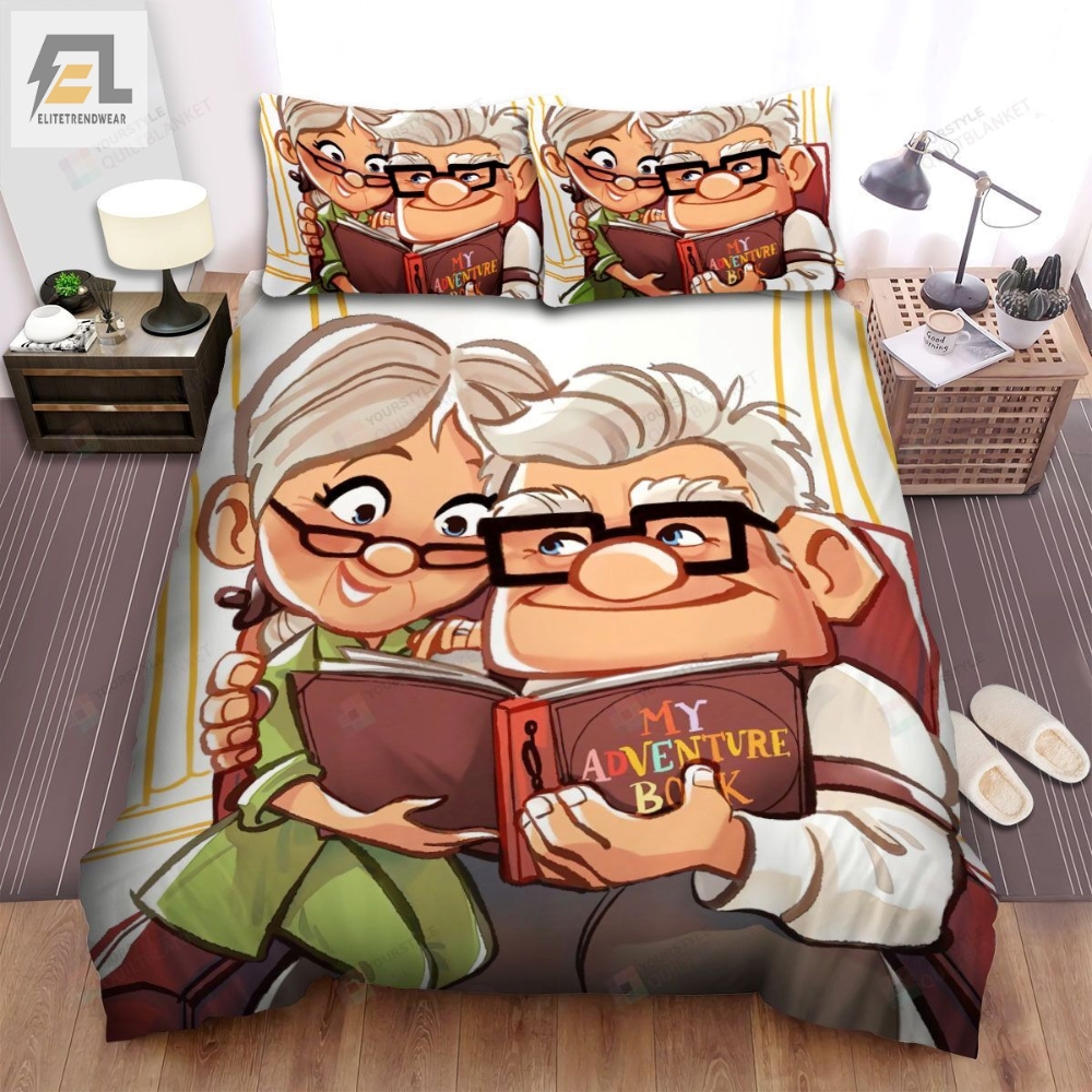 Up Movie Bed Happy Couple Photo Sheets Spread Comforter Duvet Cover Bedding Sets 
