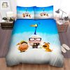 Up Characters Chibi Illustration Bed Sheets Spread Duvet Cover Bedding Sets elitetrendwear 1