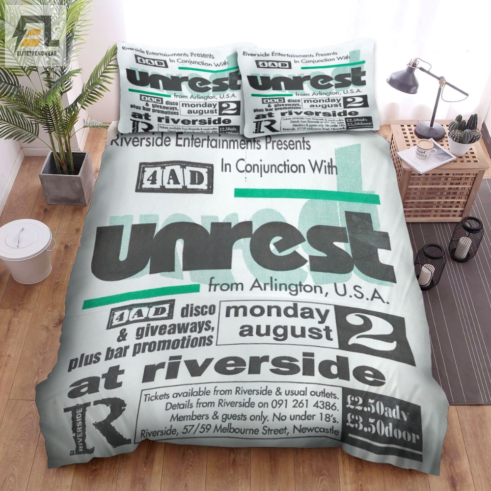 Unrest Poster Bed Sheets Spread Comforter Duvet Cover Bedding Sets 