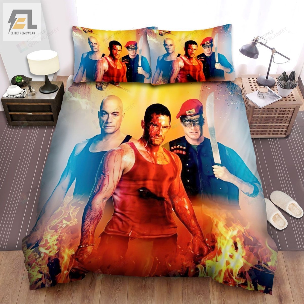 Universal Soldier Day Of Reckoning Movie With Fire Bed Sheets Spread Comforter Duvet Cover Bedding Sets 