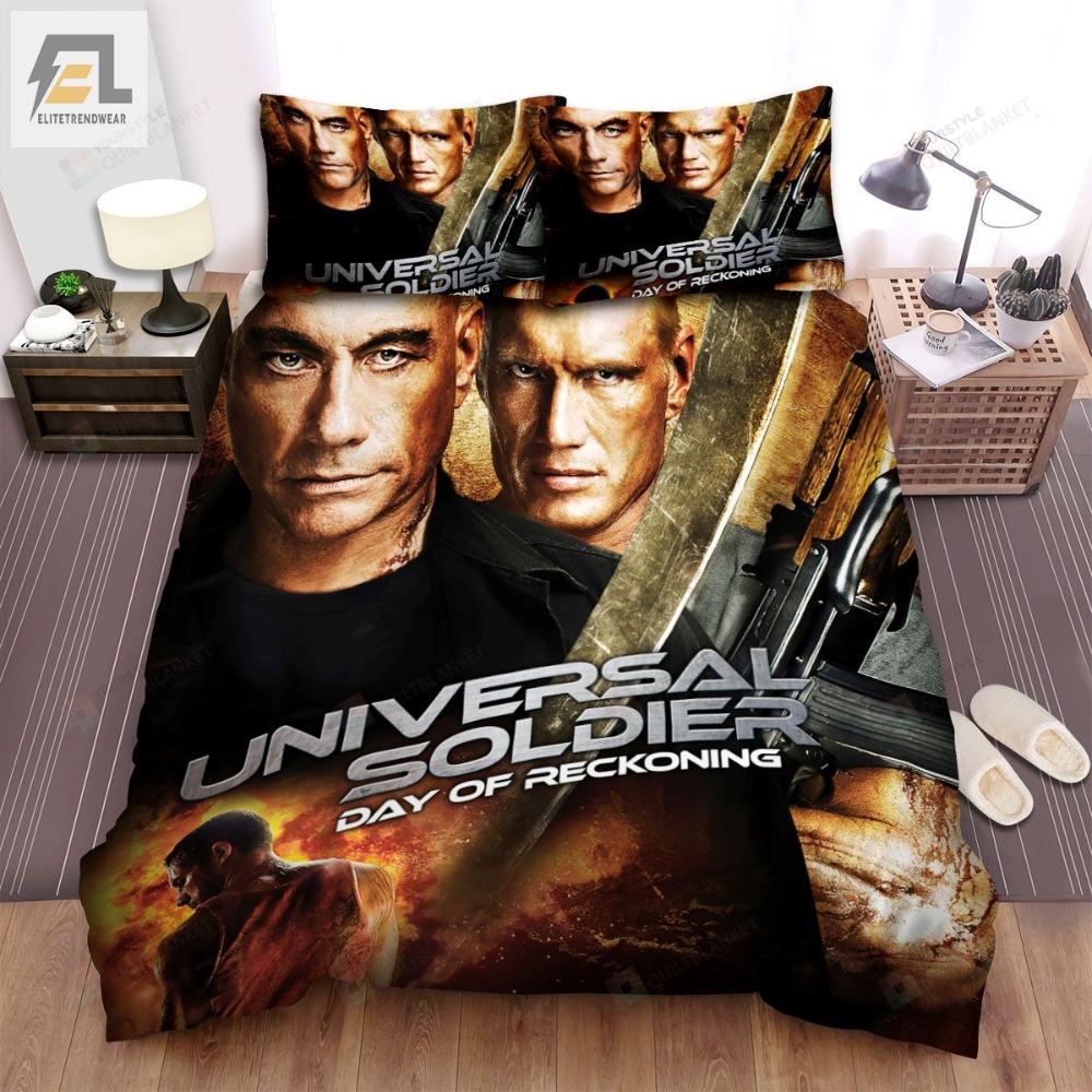 Universal Soldier Day Of Reckoning Movie Poster Ver 3 Bed Sheets Spread Comforter Duvet Cover Bedding Sets 