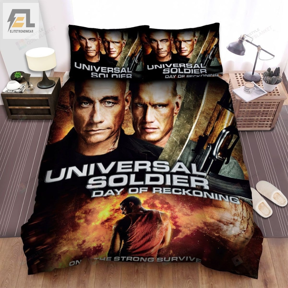Universal Soldier Day Of Reckoning Movie Only The Strong Survive Bed Sheets Spread Comforter Duvet Cover Bedding Sets 