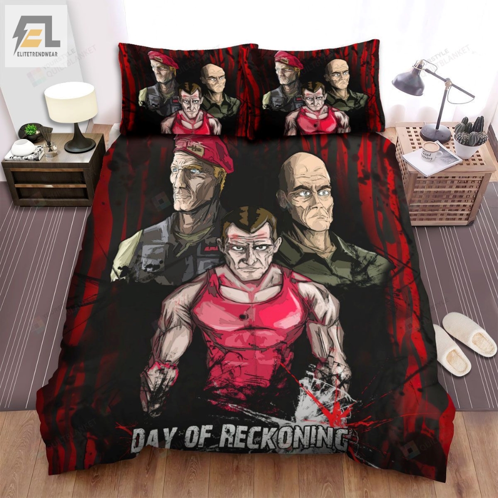 Universal Soldier Day Of Reckoning Movie Characters Art Bed Sheets Spread Comforter Duvet Cover Bedding Sets 