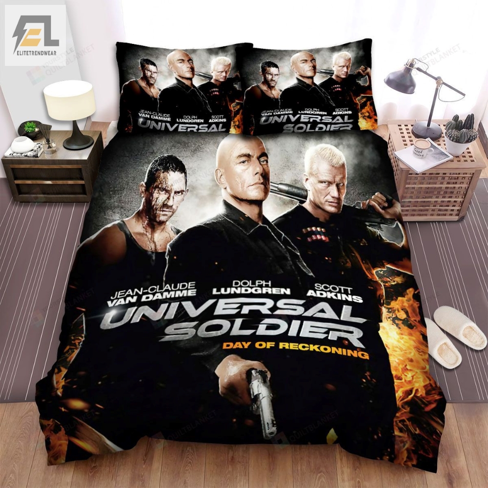Universal Soldier Day Of Reckoning Movie Best Actors Bed Sheets Spread Comforter Duvet Cover Bedding Sets 