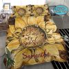 Unique Sunflower Hummingbird Touare My Sunshine Personalized Custom Name Duvet Cover Bedding Set elitetrendwear 1