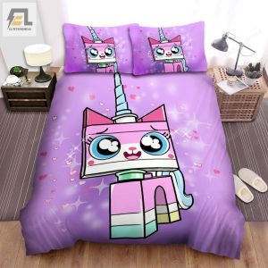 Unikitty The Cute Princess Unikitty Bed Sheets Spread Duvet Cover Bedding Sets elitetrendwear 1 1