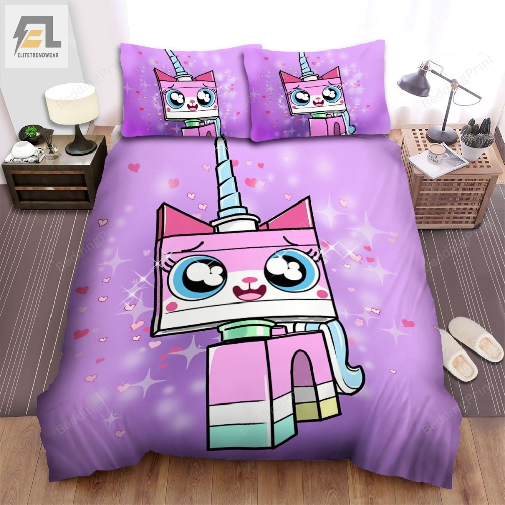 Unikitty The Cute Princess Unikitty Bed Sheets Spread Duvet Cover Bedding Sets 