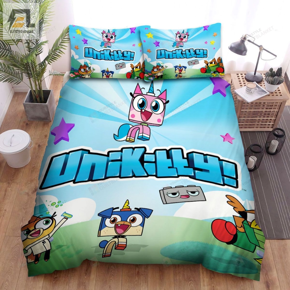 Unikitty The Cute Poster Bed Sheets Spread Duvet Cover Bedding Sets 