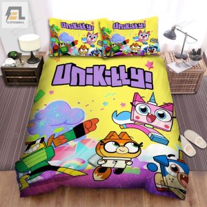 Unikitty In The Purple Poster Bed Sheets Spread Duvet Cover Bedding Sets elitetrendwear 1 1