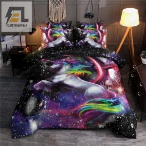 Unicorn Rainbow Galaxy Bed Sheets Spread Duvet Cover Bedding Set elitetrendwear 1 1