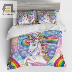 Unicorn Queen Rainbow Bed Sheets Duvet Cover Bedding Sets elitetrendwear 1 1