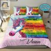 Unicorn God Say You Are Personalized Custom Name Duvet Cover Bedding Set elitetrendwear 1