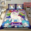 Unicorn Custom Kid Duvet Cover Bedding Set With Your Name elitetrendwear 1