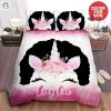 Unicorn Afro Black Little Girl Custom Name Duvet Cover Bedding Set elitetrendwear 1