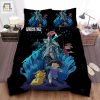 Undertale Frisk Running Away From Undyne Anime Art Style Bed Sheets Spread Comforter Duvet Cover Bedding Sets elitetrendwear 1