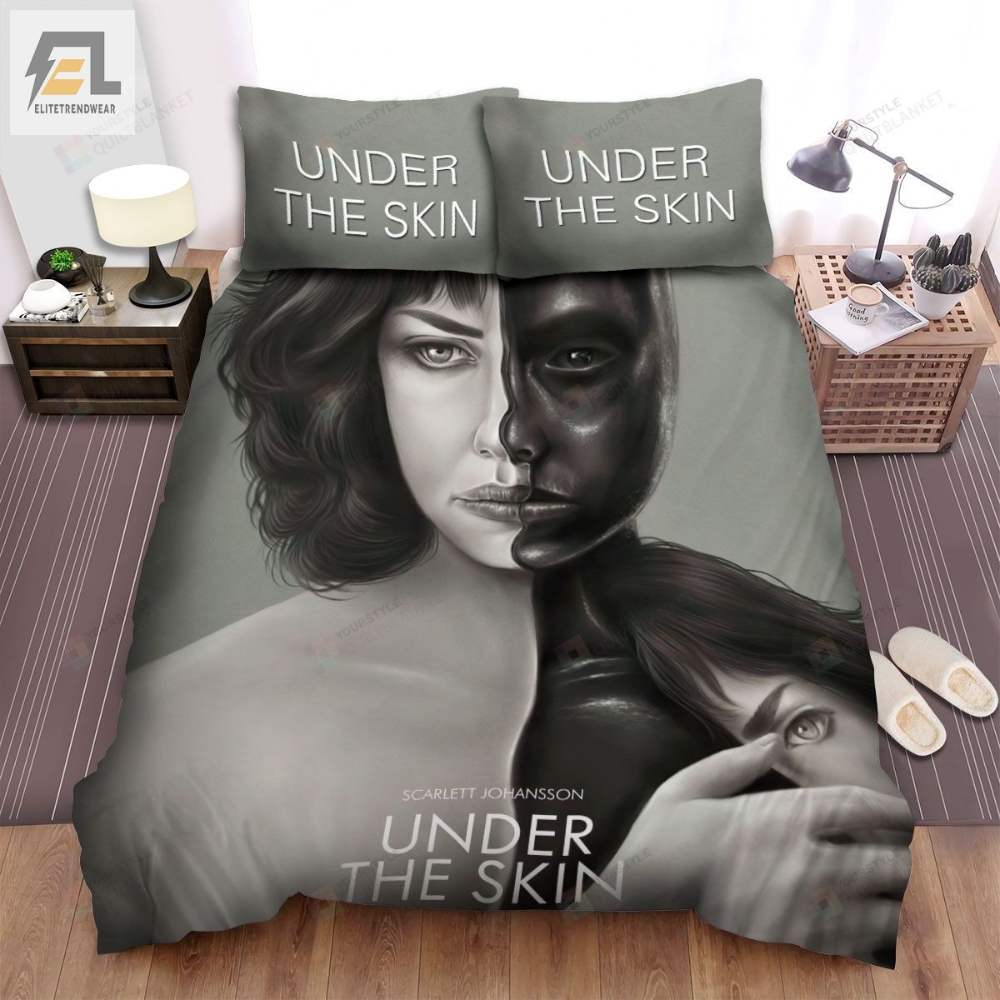 Under The Skin I Movie Pencil Painting Photo Bed Sheets Spread Comforter Duvet Cover Bedding Sets 