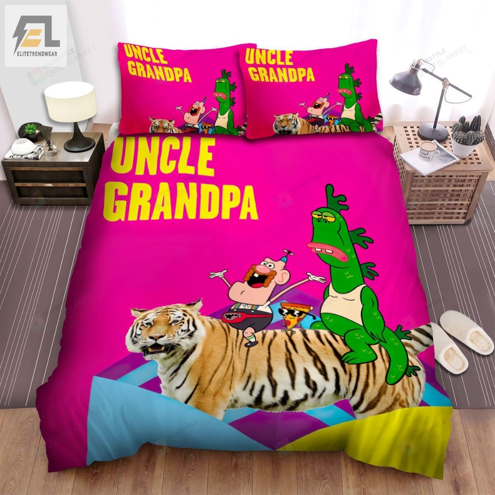 Uncle Grandpa Main Characters Artwork Bed Sheets Spread Duvet Cover Bedding Sets 