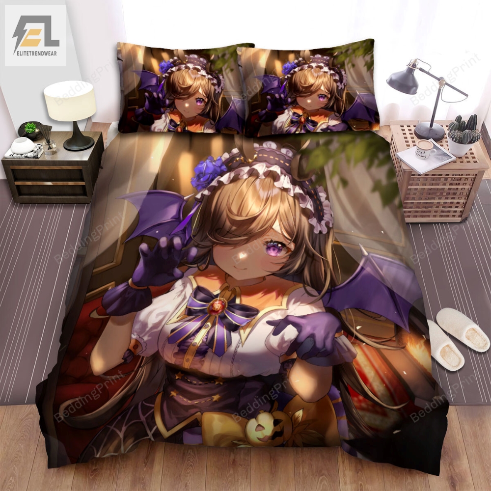 Umamusume Pretty Derby Happy Halloween From Rice Shower Bed Sheets Spread Duvet Cover Bedding Sets 