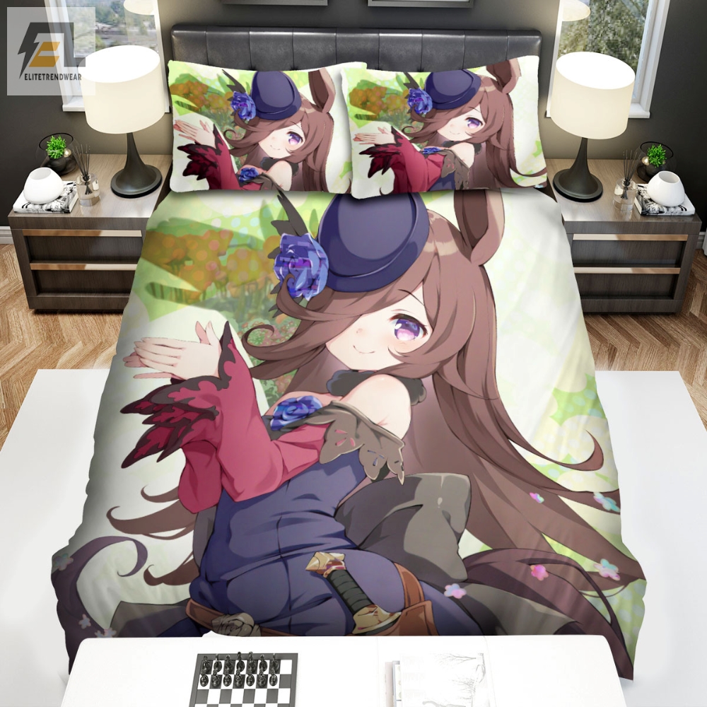 Umamusume Pretty Derby Adorable Rice Shower Artwork Bed Sheets Spread Duvet Cover Bedding Sets 