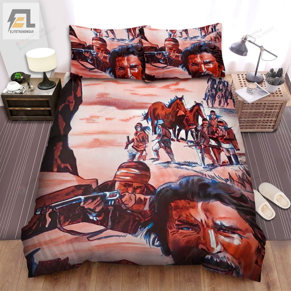 Ulzanaâs Raid The Main Actors With Scene Movie Background Movie Poster Bed Sheets Spread Comforter Duvet Cover Bedding Sets 