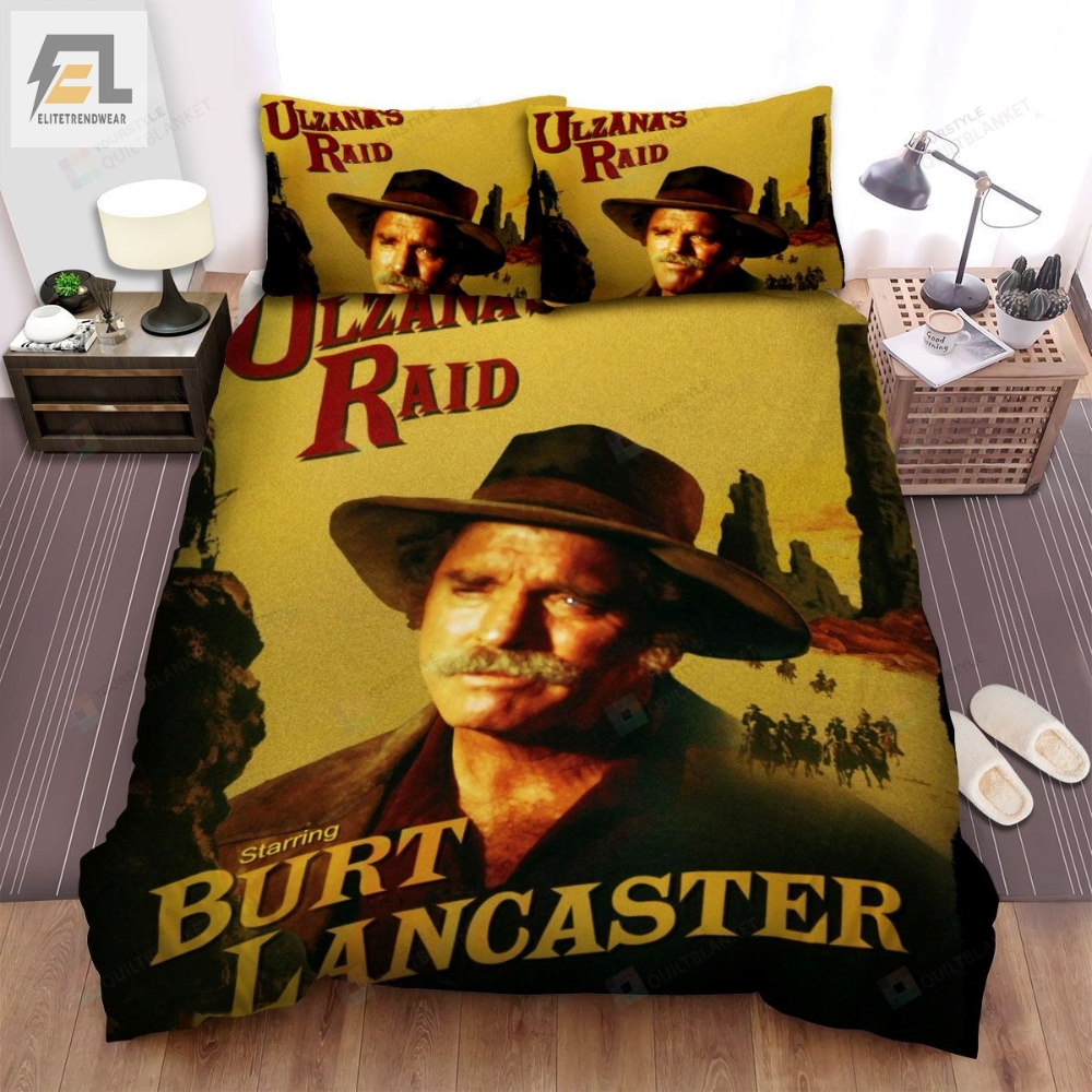 Ulzanaâs Raid Starring Burt Lancaster Movie Poster Bed Sheets Spread Comforter Duvet Cover Bedding Sets 