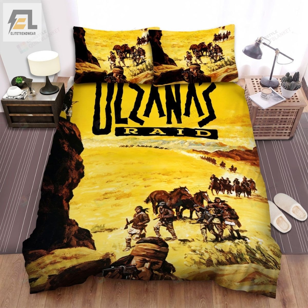 Ulzanaâs Raid Scenes In The Movie Background Movie Poster Bed Sheets Spread Comforter Duvet Cover Bedding Sets 