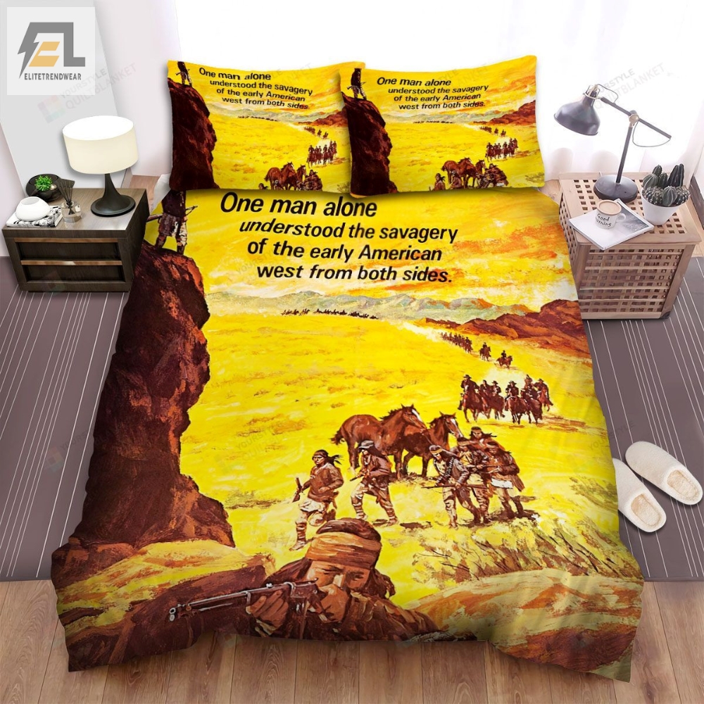 Ulzanaâs Raid One Man Alone Understood The Savagery Of The Early American West From Both Sides Movie Poster Ver 3 Bed Sheets Spread Comforter Duvet Cover Bedding Sets 