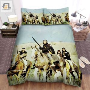 Ulzanaas Raid Actors Movie On Horseback With Guns Movie Poster Bed Sheets Spread Comforter Duvet Cover Bedding Sets elitetrendwear 1 1