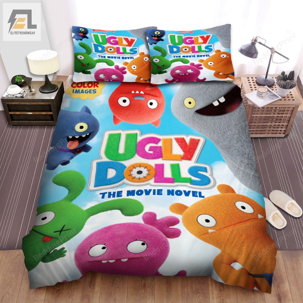 Ugly Dolls The Movie Novel Art Cover Bed Sheets Spread Duvet Cover Bedding Sets 