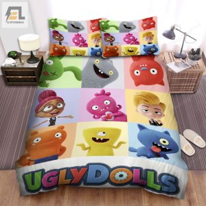 Ugly Dolls Main Characters Poster Bed Sheets Spread Duvet Cover Bedding Sets elitetrendwear 1 1