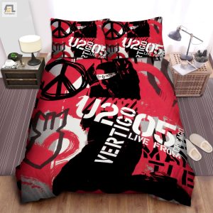 U2 Vertigo Tour In Chicago Poster Bed Sheet Spread Comforter Duvet Cover Bedding Sets elitetrendwear 1 1