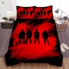 U2 Sunday Bloody Sunday Paint Silhouettes Bed Sheet Duvet Cover Bedding Sets elitetrendwear 1