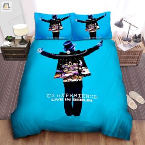 U2 Live Performance In Berlin Poster Bed Sheet Spread Comforter Duvet Cover Bedding Sets elitetrendwear 1 1