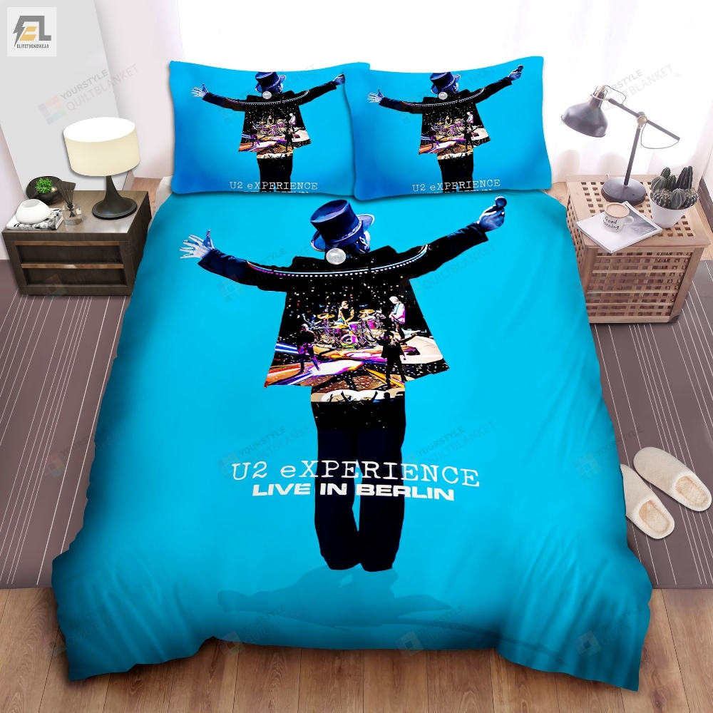 U2 Live Performance In Berlin Poster Bed Sheet Spread Comforter Duvet Cover Bedding Sets 