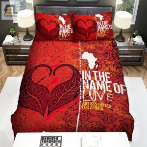 U2 Album Cover The Name Of Love Bed Sheets Spread Comforter Duvet Cover Bedding Sets elitetrendwear 1 1