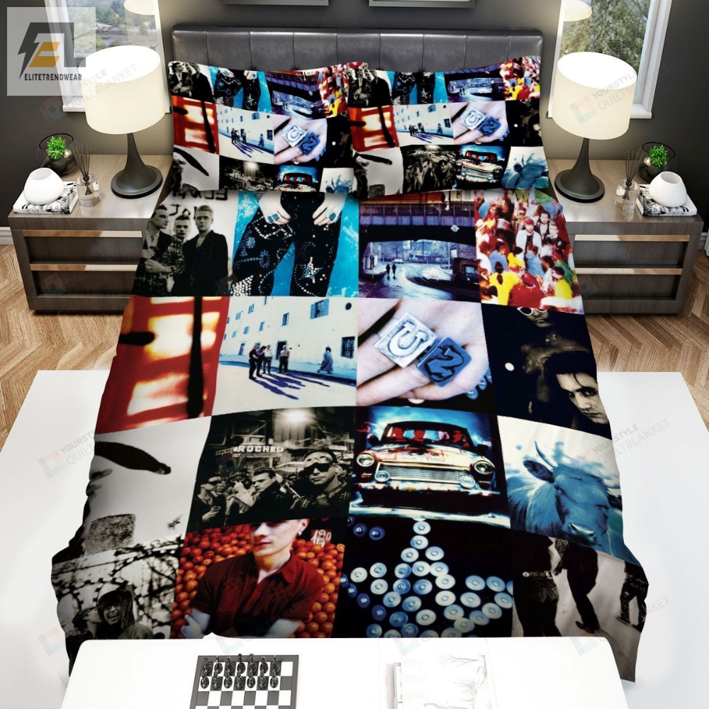U2 Album Cover Achtung Baby Bed Sheets Spread Comforter Duvet Cover Bedding Sets 