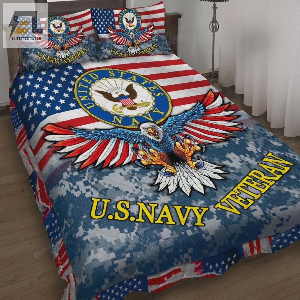 U.S. Navy Veteran Bed Sheets Duvet Cover Bedding Sets 