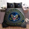 U.S. Navy Crest Logo Bed Sheets Duvet Cover Bedding Sets elitetrendwear 1