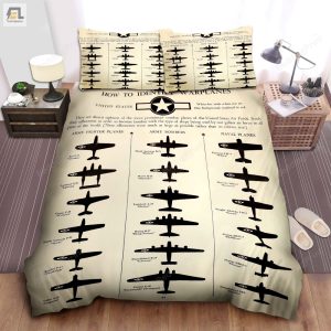 U.S. Army Warplanes Identification Bed Sheets Duvet Cover Bedding Sets elitetrendwear 1 1