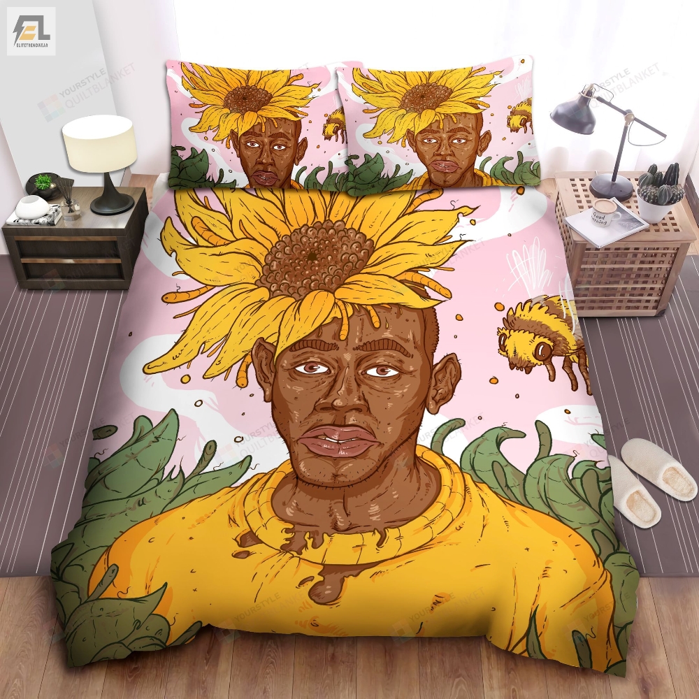 Tyler The Creator Album Flower Boy Artwork Bed Sheets Spread Comforter Duvet Cover Bedding Sets 