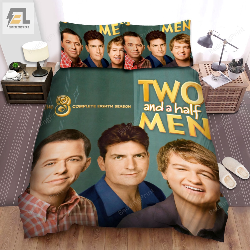 Two And A Half Men 2003Â2015 Season 8 Poster Bed Sheets Duvet Cover Bedding Sets 