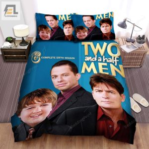 Two And A Half Men 2003A2015 Season 6 Poster Bed Sheets Duvet Cover Bedding Sets elitetrendwear 1 1