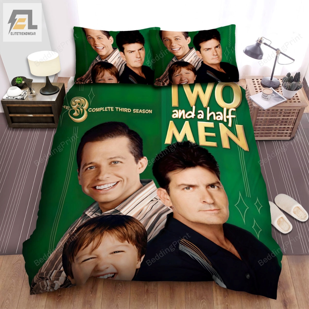 Two And A Half Men 2003Â2015 Season 3 Poster Bed Sheets Duvet Cover Bedding Sets 