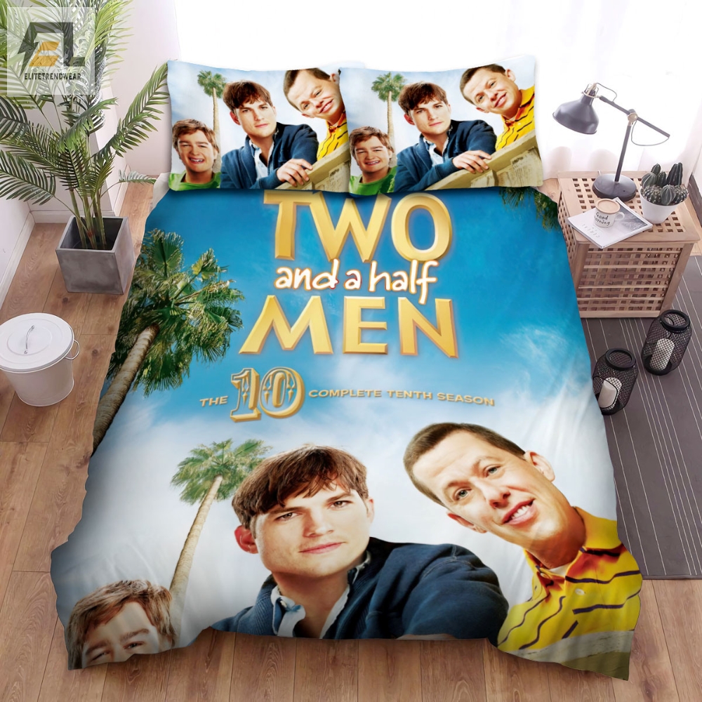 Two And A Half Men 2003Â2015 Season 10 Poster Bed Sheets Duvet Cover Bedding Sets 