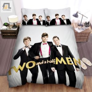 Two And A Half Men 2003A2015 Movie Poster Bed Sheets Duvet Cover Bedding Sets elitetrendwear 1 1